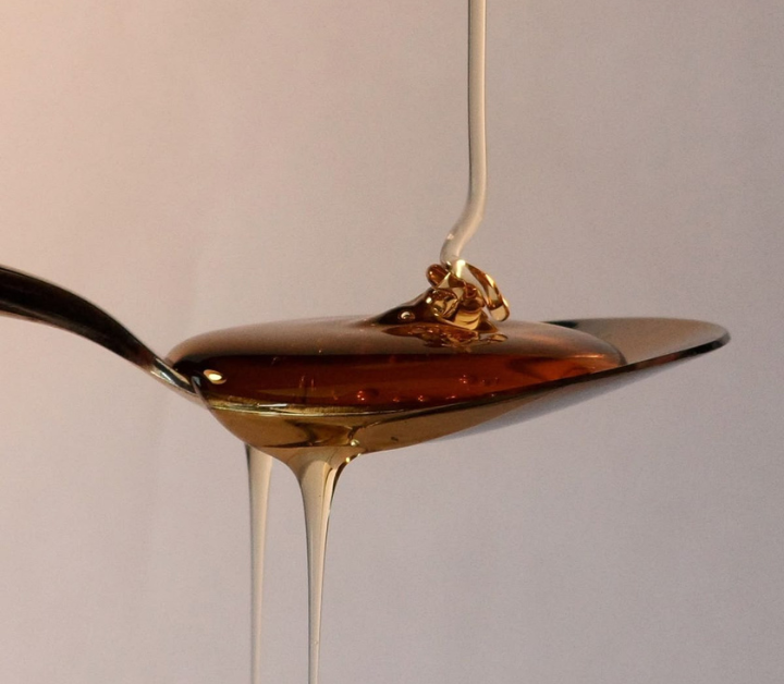 Agave nectar on spoon